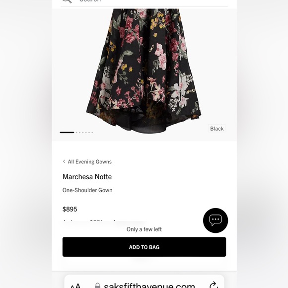 Marchesa Notte NWT size 6 never worn currently at Saks 5th Ave- $895 - Picture 3 of 4